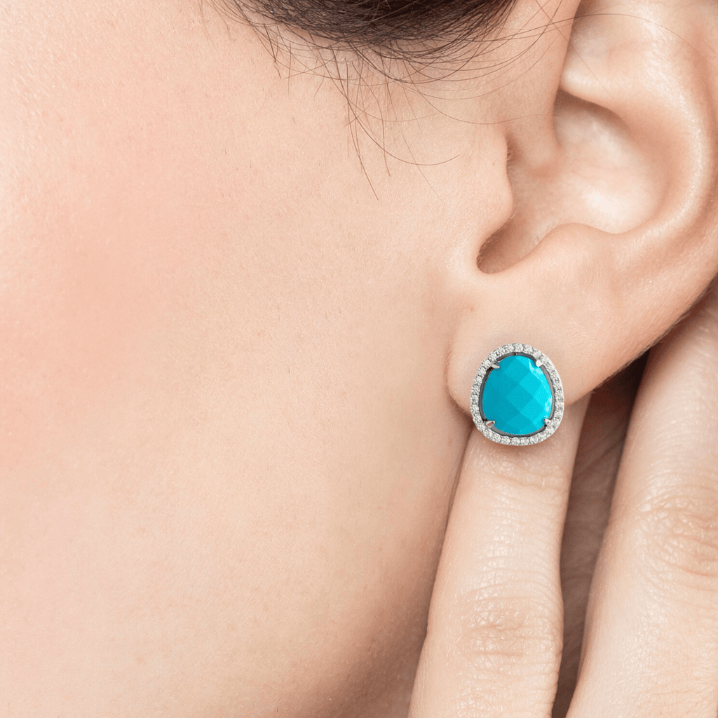 Turquoise Stud Earrings - The Shop'n Glow