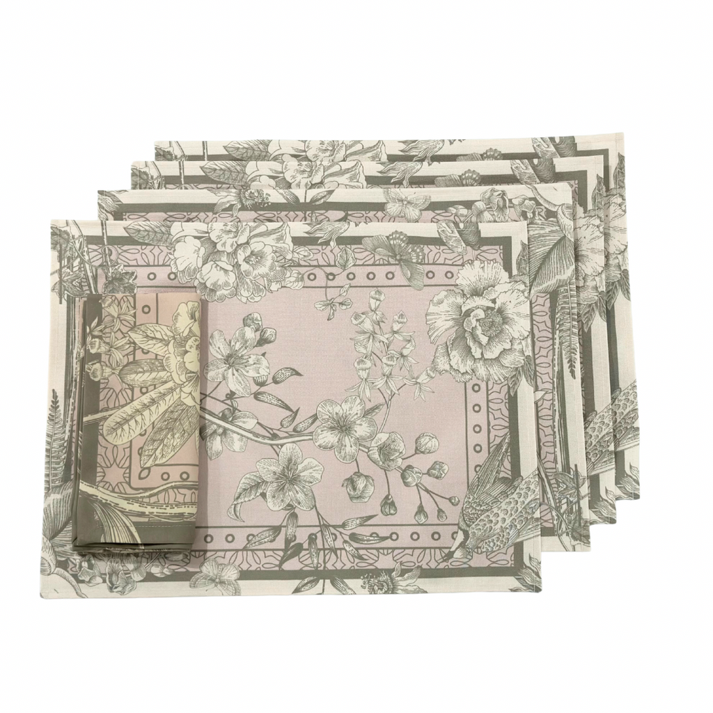 Elegant chic Pink Placemats Napkins (Set of 2) | The Shop'n Glow