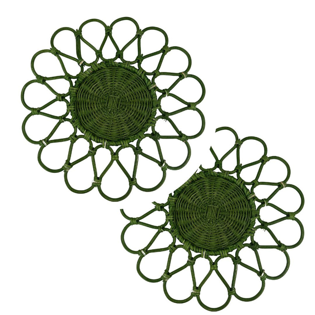 Handmade Rattan Round Placemats (Set of 2) | The Shop'n Glow