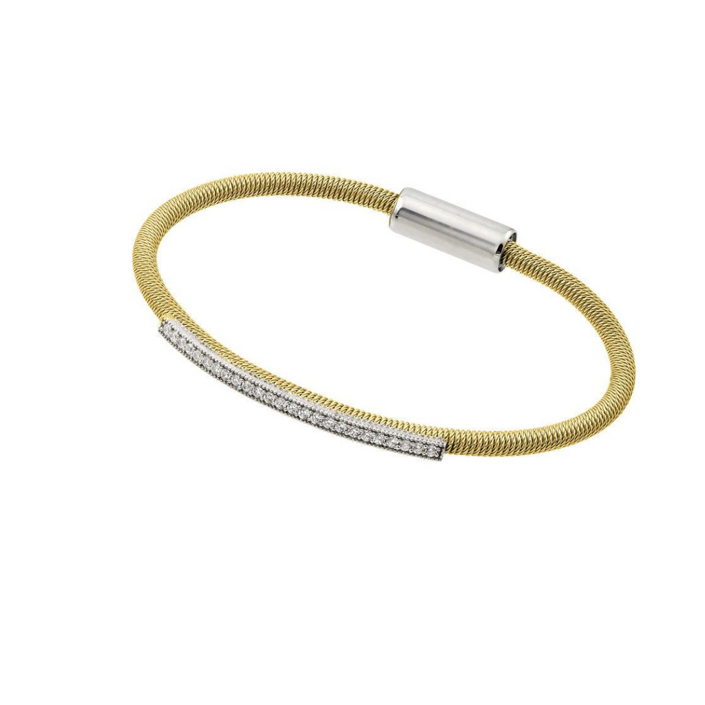 18k Gold Sterling Silver Italian Single Snake Chain Bracelet | The shop'n Glow