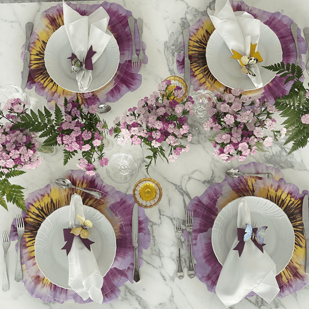 Premiun Pink Flower Placemats (set of 2)