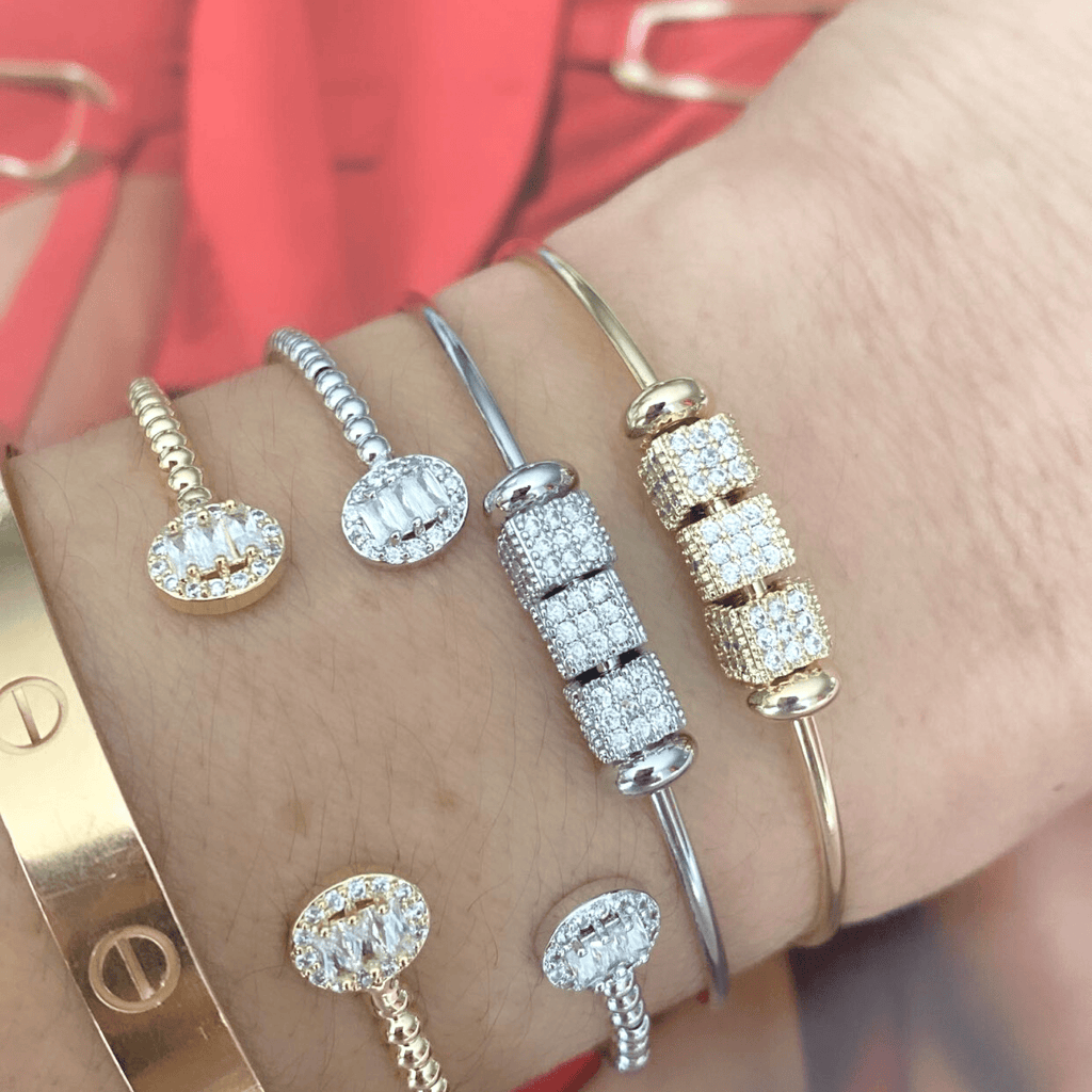 14k Gold Plated Open Elegant Bracelet | The Shop'n Glow