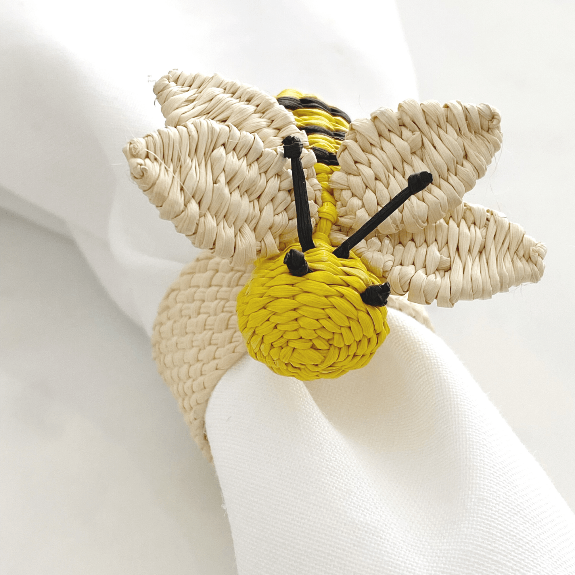 Honey bee napkin rings sales
