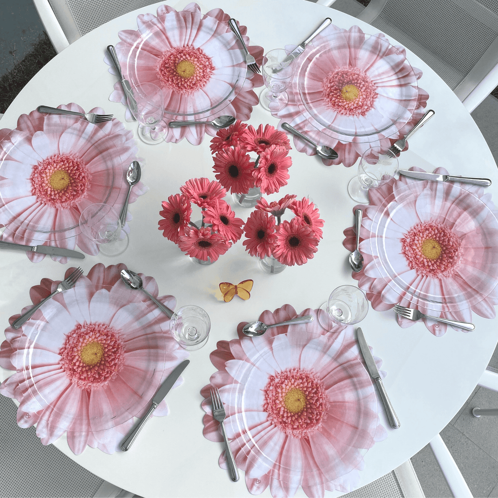 Premiun Gerbera Pink Placemats (set of 2)