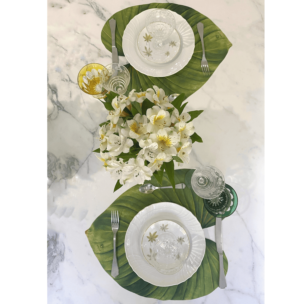 Premiun Green Leaf Placemats (set of 2)