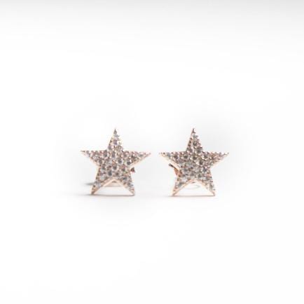 Sterling Silver Stars Stud Earrings - The Shop'n Glow