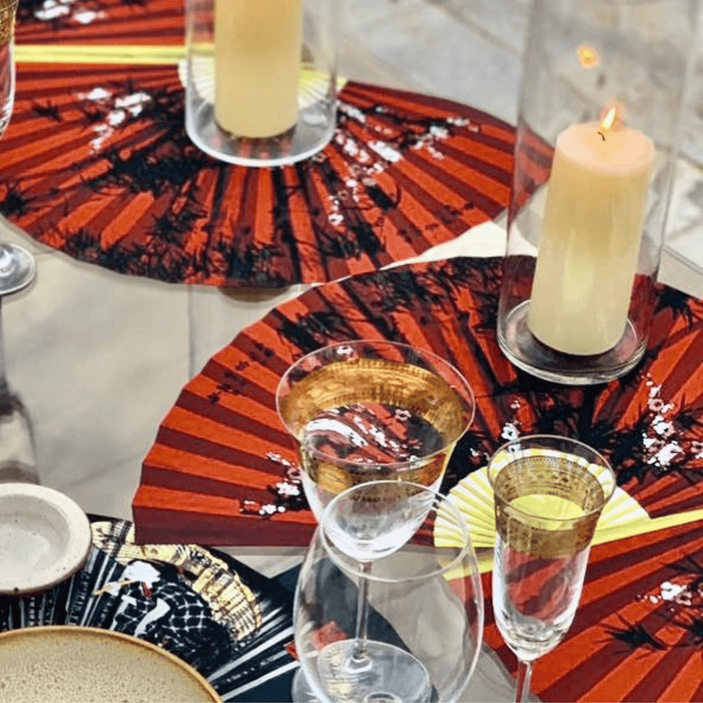 Oriental Fan Placemats | The Shop'n Glow