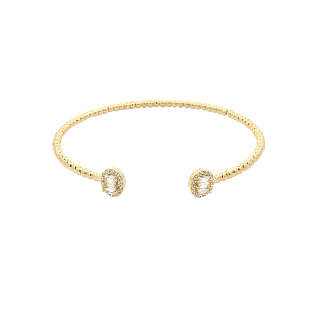 14k Gold Plated Open Elegant Bracelet | The Shop'n Glow