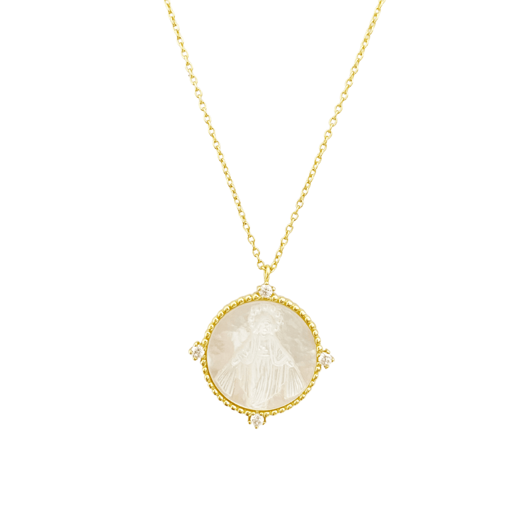 Sterling Silver Virgin Mary Necklace - The Shop'n Glow