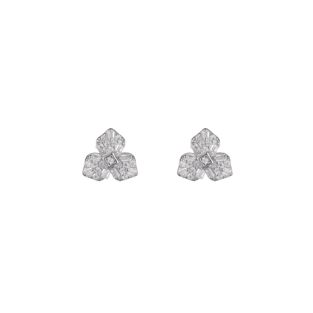 Elegant Three Leaves Stud Earrings | The Shop'n Glow