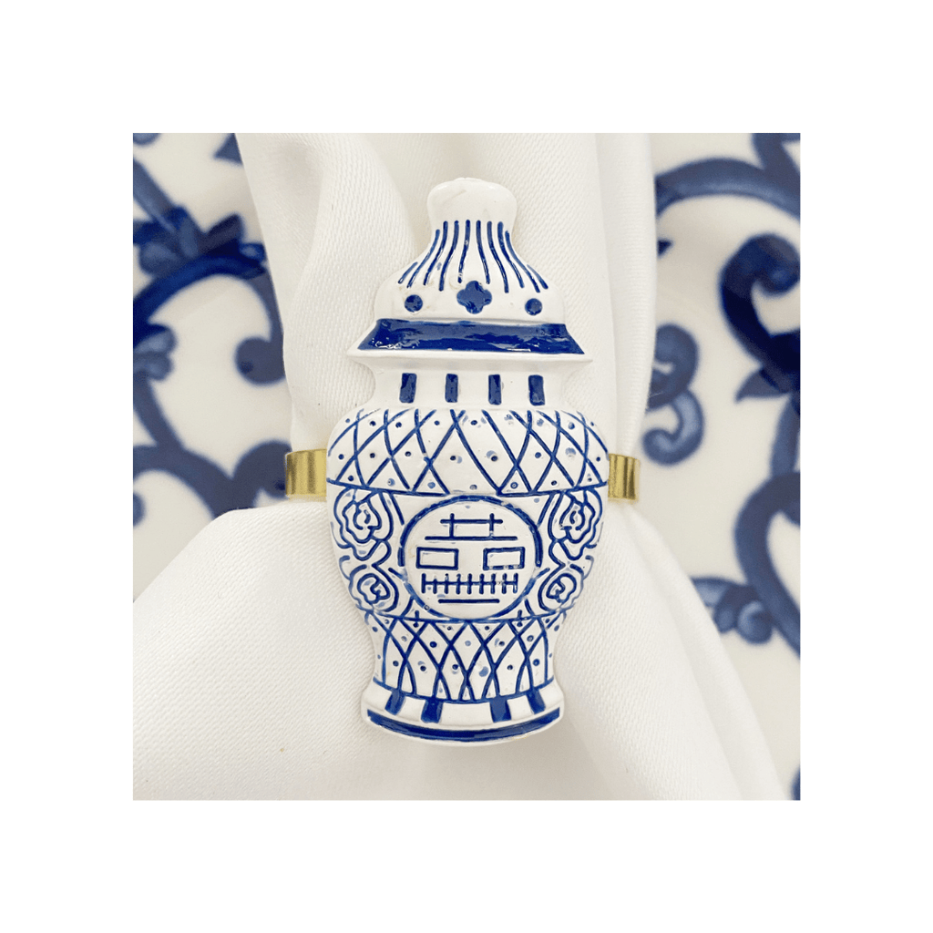 Chinese Pottery Napkin Ring | The Shop'n Glow