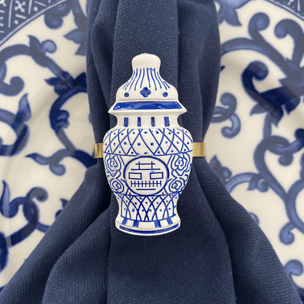 Chinese Pottery Napkin Ring | The Shop'n Glow