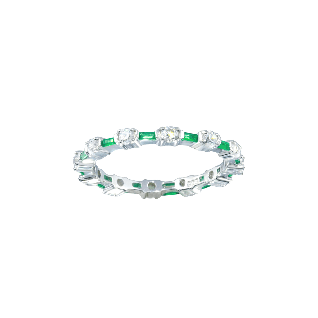 Green Emerald Stackable Band Ring | The Shop'n Glow